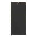 Display genérico negro con marco para Samsung Galaxy A17 4G, repuesto para reparación de pantalla rota.