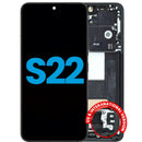 Pantalla incell Samsung Galaxy S22 5G Phantom Black, sin sensor de huellas, para reparación de display S901.