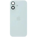 Tapa trasera original blanca para iPhone 17 (modelo A3520) con logo Apple, compatible con MagSafe y NFC.