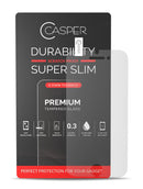 Protector de pantalla Casper de vidrio templado mate para iPhone 6, 6S, 7, 8, minimiza reflejos y protege el display.