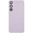 Tapa trasera de vidrio lila para Samsung Galaxy A35 5G con lente de cámara, repuesto SM-A356B.