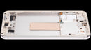 Pantalla OLED Aftermarket Plus color crema para Samsung Galaxy S23 Plus (SM-S916B) con marco y 120Hz.