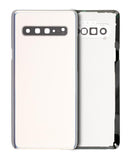 Tapa trasera con lente de camara para Samsung Galaxy S10 5G original (Crown Silver)