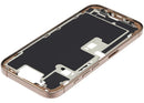 Tapa superior de iPhone 16 Pro (A3083) color titanio desierto, con pequeñas piezas y marco, repuesto OEM C.