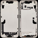Housing Starlight usado para iPhone 14 Plus con puerto de carga, chasis y marco medio.