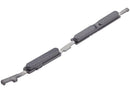 Botones duros Power y Volumen para Motorola Moto E14 XT2421-14, color Graphite Gray, repuesto de reparación.