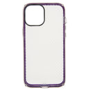 Estuche  Anigma transparente con marco MORADO soporta caidas de 2-10 metros IPHONE 11 PRO MAX (6.5)