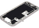 Tapa superior blanca de titanio para iPhone 16 Pro (A3083, A3292, A3293) con botones de encendido y volumen.