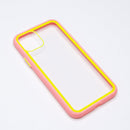 Estuche  Marco De Color Rosado Y Parte De Atras Transparente - Iphone 11