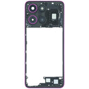 Marco medio original Motorola Moto G 5G (XT2613/2026) color Cattleya Orchid, chasis de repuesto.