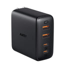 AUKEY 4 -Port 100W PD Wall Charger with GaN Power Tech (BK, WH)