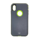Estuche  Defender Gris / Verde - IPHONE XS MAX (6.5)