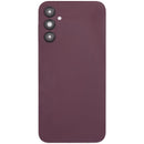 Tapa trasera rojo oscuro sin logo para Samsung Galaxy A14 5G, con lente de cámara. Repuesto para reparación.
