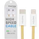 Compra tu Cable de carga Photon Flux 3ft trenzado Lightning USB-C MFi amarillo 01 en Xela Quetzaltenango al mejor precio.
