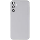 Tapa trasera plateada para Samsung Galaxy A34 5G, sin logo, con lente de cámara, repuesto de reparación.
