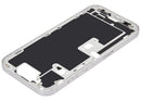 Chasis blanco titanio para iPhone 16 Pro (A3292, A3293) con botones de encendido y volumen, repuesto de reparación.