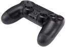 Control con cable DoubleShock 4 negro para PlayStation 4, diseño ergonómico y botones de precisión.