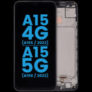 Pantalla incell con marco para Samsung Galaxy A15 4G/5G, display de repuesto para reparación.