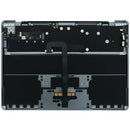 Tapa superior Space Gray de MacBook Air 13" A2681 (2022) con teclado ANSI US y batería, repuesto OEM usado.