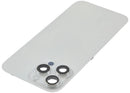Compra la tapa trasera con placa de acero para iPhone 16 Pro Max en Xela con carga inalámbrica, NFC, MagSafe y magnet en color blanco Titanium.