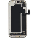 Pantalla OLED usada OEM para iPhone 17 Pro con cable flex de sensor de luz, lista para reparación.