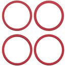 Aro de cámara trasera rojo para iPhone 11, 12 y 12 Mini, repuesto para reparación.