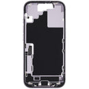 Chasis medio iPhone 17 lavanda usado con puerto de carga USB-C y piezas pequeñas, repuesto A3280 A3281.