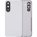 Tapa trasera de repuesto blanca para Samsung Galaxy A36 5G (SM-A366E) con lente de cámara integrada.