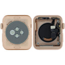 Carcasa trasera de aluminio color oro rosa para Apple Watch Series 3 (42mm) A1861, versión celular.