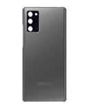 Tapa trasera con lente de camara para Samsung Galaxy Note 20 5G (Original usada: Grado A) (Gris místico)