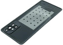 Tapa trasera Service Pack negra para Samsung Galaxy M51 (M515) con lente de cámara incorporada.