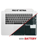 Encuentra la tapa superior con batería y teclado para MacBook Pro 15 Retina (A1398 / Mid 2015) con teclado en inglés en Xela Quetzaltenango.