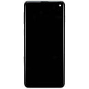 Pantalla OLED verde Prism con marco para Samsung Galaxy S10, repuesto de alta calidad para reparación de pantalla rota.