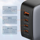 Cargador super rapido GaN LDNIO USB C+C+C+A (100W)