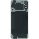 Tapa trasera original Samsung Galaxy A7 2018 (A750) negra, con lente de cámara, para reparación de repuesto.
