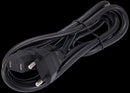 Cable de poder AC C17 europeo negro para Xbox 360 Slim, Xbox One S y PS4 Pro.