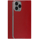 Paquete de 10 skins Wrapd Skin rojos con patrón de fibra de carbono para teléfonos y laptops.