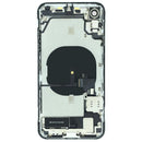 Tapa trasera blanca usada para iPhone XR (A1984, A2105) con puerto de carga y piezas preinstaladas.