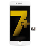 Pantalla LCD para iPhone 7 Plus con placa de metal (Blanco)2