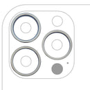 Tapa trasera de cámara para iPhone 13 Pro/Max en verde alpino (3 piezas), incluye bisel.