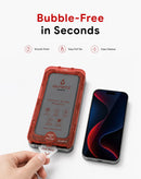 Protector de pantalla QUARTZ EasyFit de privacidad para iPhone 17 Pro, cristal templado que protege la pantalla.