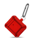Case antigolpes TPU+PC AirPods 1/2 - RED & RED