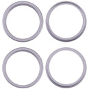 Anillo de bisel de cámara trasera iPhone 17 color lavanda, repuesto para Apple.