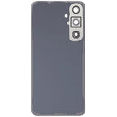 Tapa trasera de vidrio amarillo para Samsung Galaxy S24 FE con lente de cámara, repuesto aftermarket.