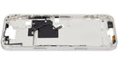 Chasis blanco titanio para iPhone 16 Pro Max US, con botones de volumen y encendido. Repuesto de alta calidad.