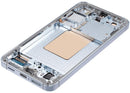 Pantalla OLED suave Samsung Galaxy S24 5G zafiro azul con marco, repuesto para reparación de display.