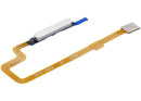 Lector de huella digital plateado con cable flexible para Xiaomi Redmi 10 5G, repuesto M2103K19C.