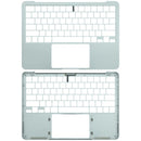 Tapa superior original Apple MacBook Neo plateada con teclado ANSI US, ideal para reparación de palmrest.