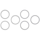 10-pack de aros protectores de cámara trasera plateados para iPhone 17 Pro y 17 Pro Max, 3 piezas cada uno.
