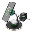 HYPERGEAR MAXCHARGER BASE DE CARGA 3 EN 1 WIRELESS NEGRO